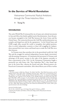 In the Service of World Revolution Vietnamese Communists’ Radical Ambitions Through the Three Indochina Wars