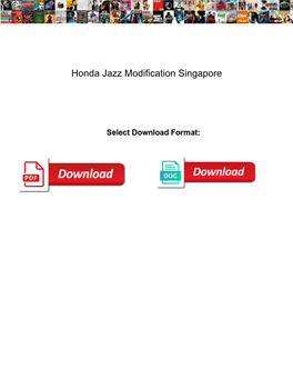 Honda Jazz Modification Singapore