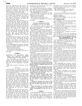 Congressional Record—House H260