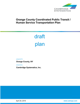 Draft Coordinated Public Transit / Human Service Transportation Plan