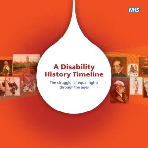 A Disability History Timeline the Struggle for Equal Rights Through the Ages Stereotypes, Cultural Representations and Attitudes