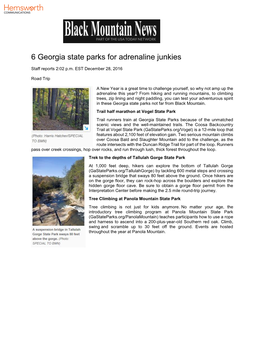 6 Georgia State Parks for Adrenaline Junkies