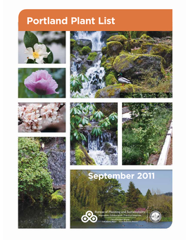Portland Plant List.Sept.2011 Documents