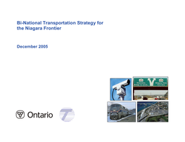 Bi-National Transportation Strategy for the Niagara Frontier