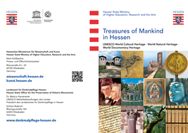 Treasures of Mankind in Hessen