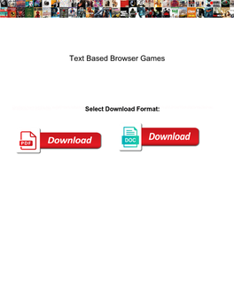 Text Based Browser Games Hopkins