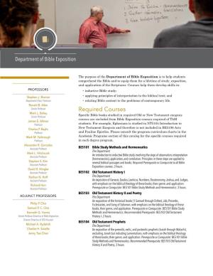 Dallas Theological Seminary Catalog 2020-2021
