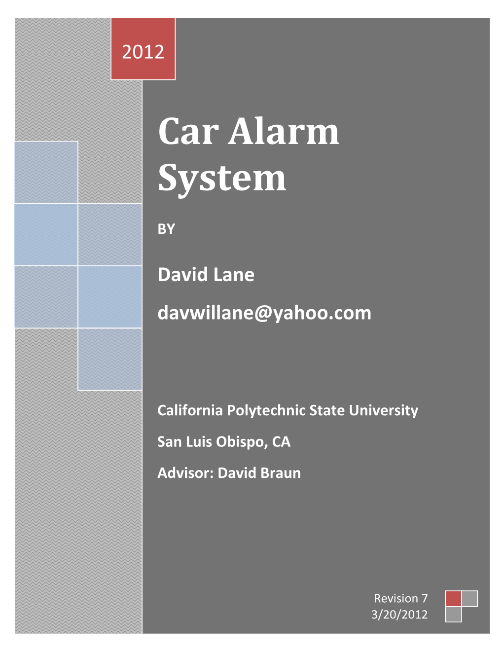 Car Alarm System