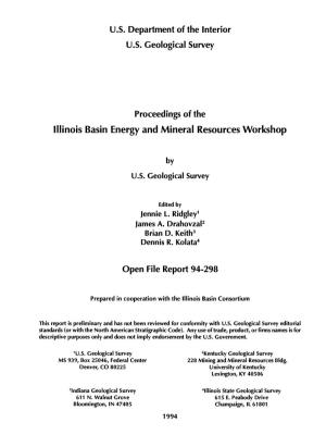Proceedings of the Illinois Basin Energy and Mineral Resources Workshop