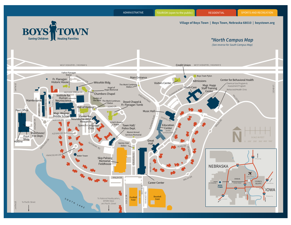 Campus Map (See Reverse for South Campus Map)