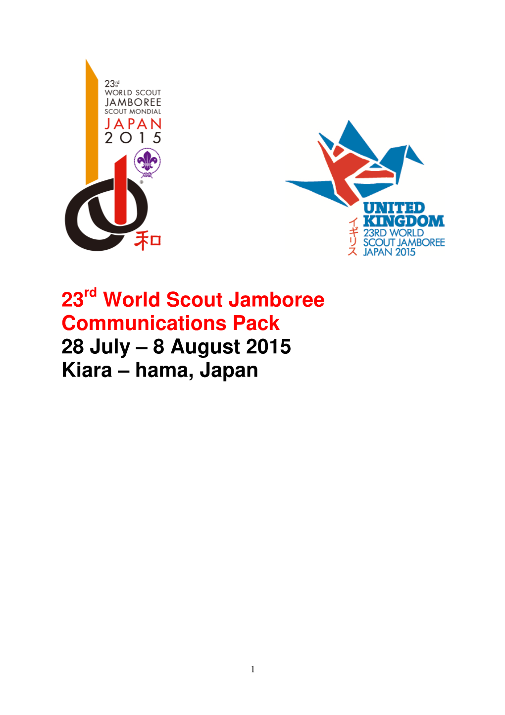 23 World Scout Jamboree Communications Pack 28