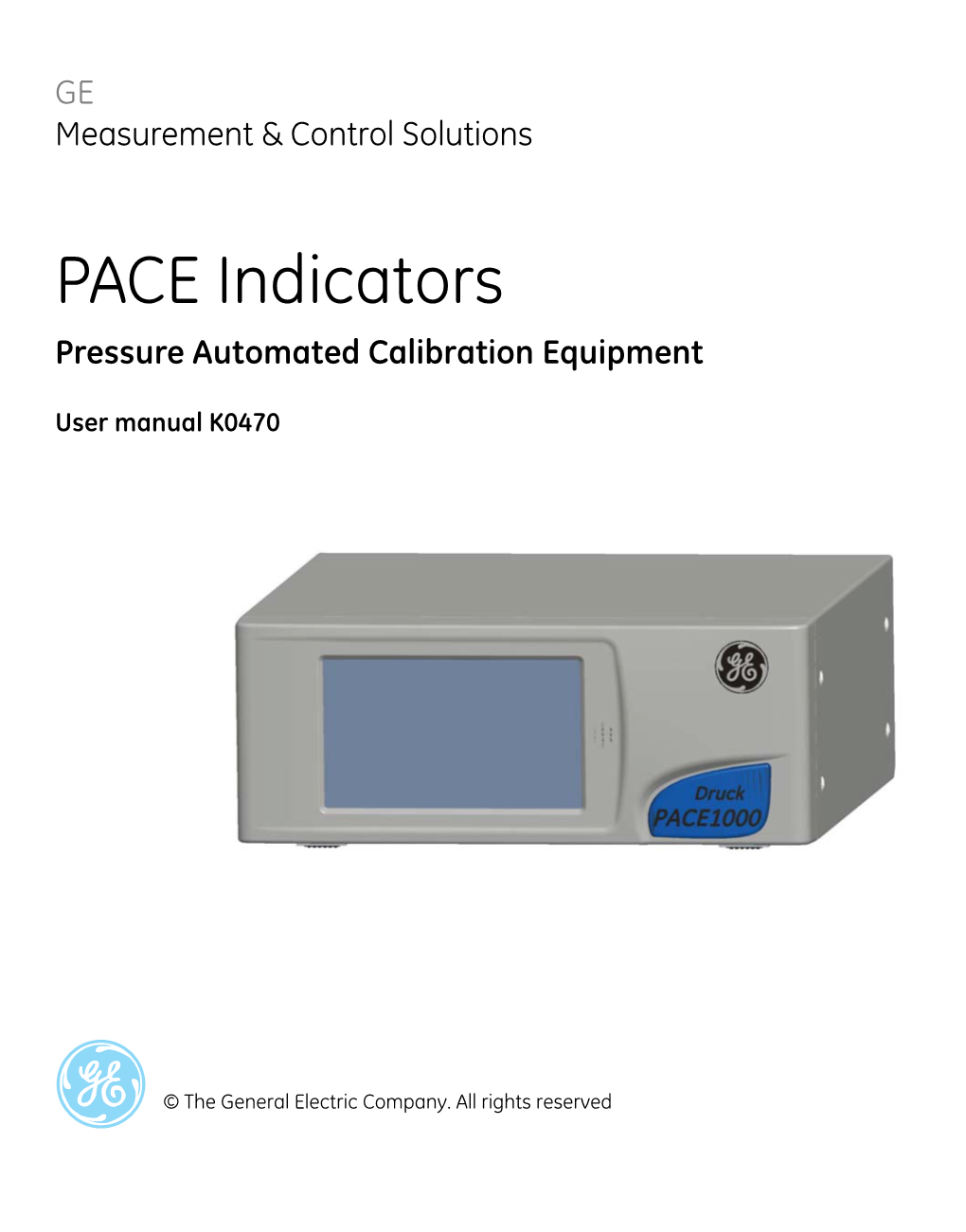 PACE Indicators Pressure Automated Calibration Equipment