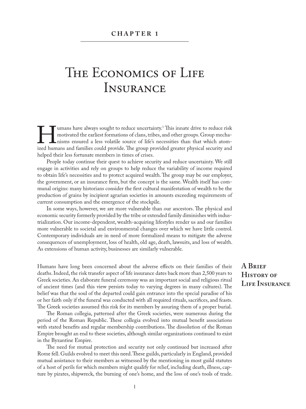 The Economics of Life Insurance