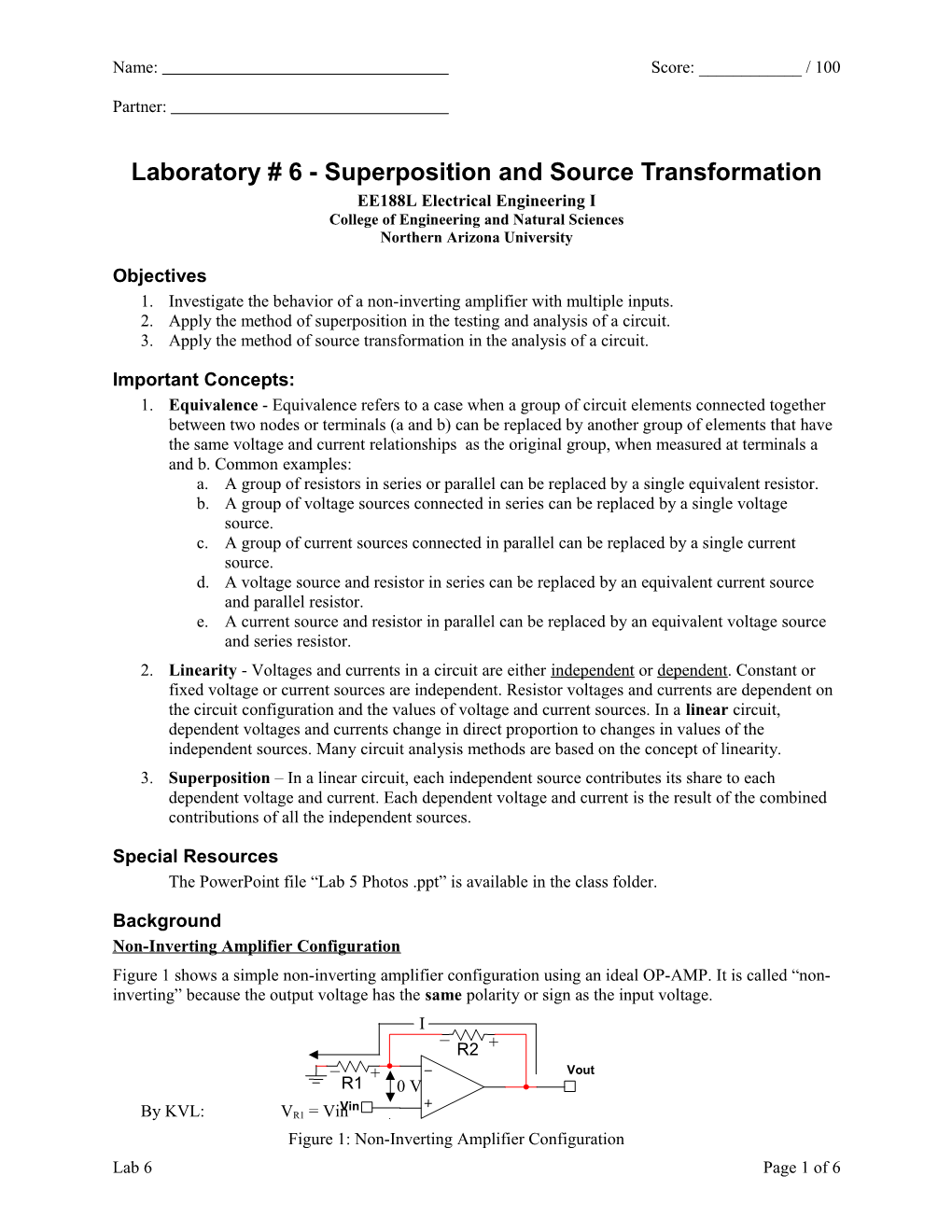 Electrical Engineering - Superposition And Source Transformation