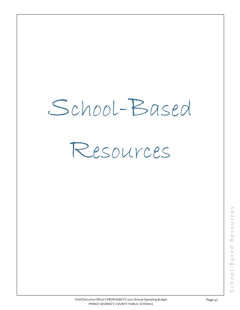School-Based Resources