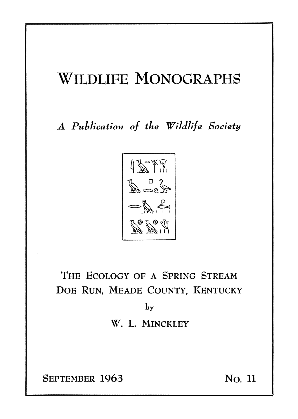 Wildlife Monographs