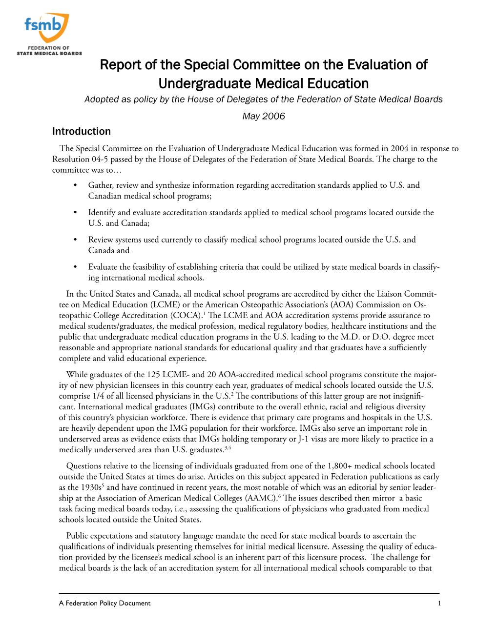 Evaluation of Undergraduate Medical Education