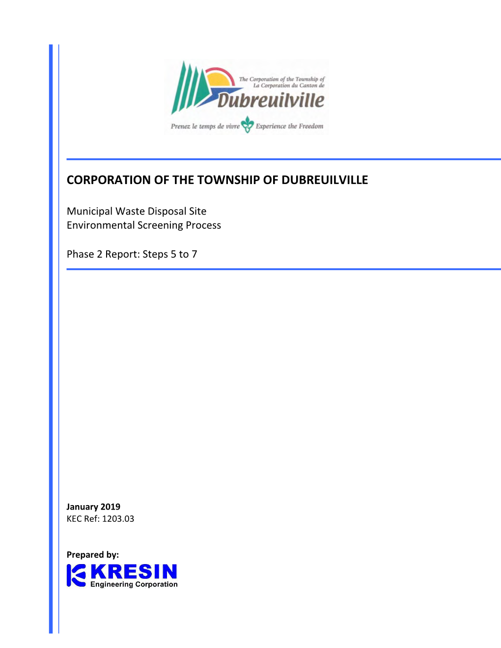 Corporation of the Township of Dubreuilville