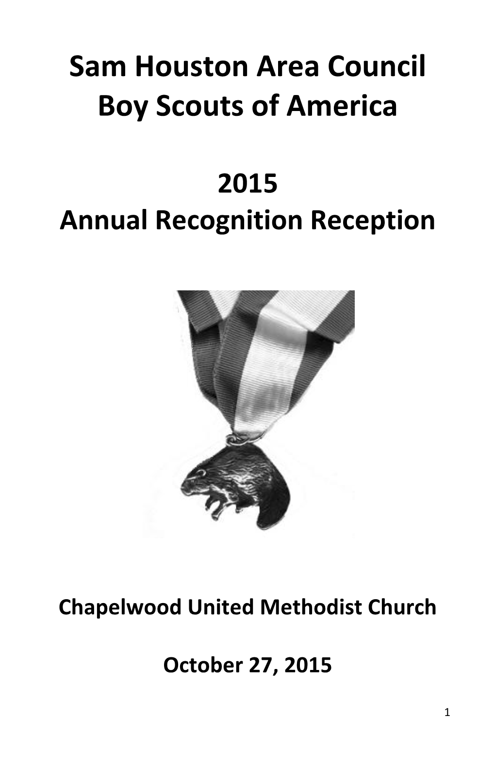 Council Recognition Program 2015