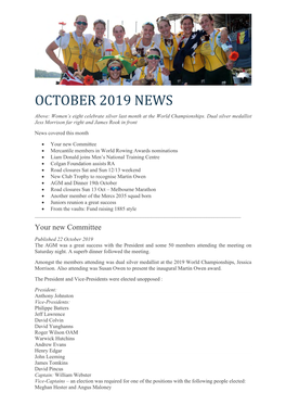 October 2019 News