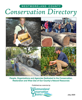 Westmoreland County Conservation Directory – July, 2020