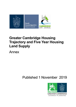 Greater Cambridge Housing Trajectory and Five Year Housing Land Supply