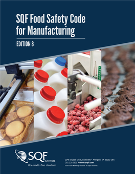 SQF Food Safety Code for Manufacturing EDITION 8