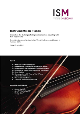 Instruments on Planes – 15 June 2012