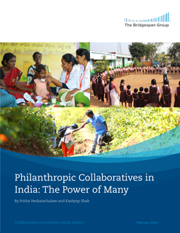 Philanthropic Collaboratives in India: the Power of Many