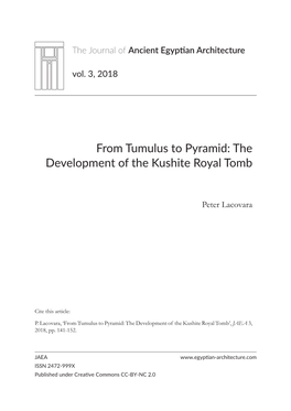 From Tumulus to Pyramid: the Development of the Kushite Royal Tomb