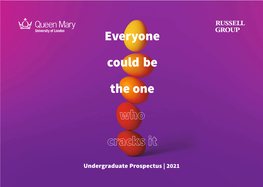 Queen Mary Undergraduate Prospectus 2021