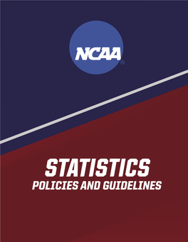 NCAA Statistics Policies