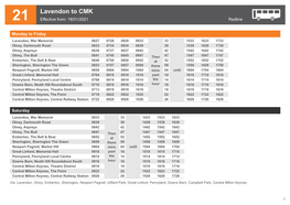 Lavendon to CMK 21 Effective From: 18/01/2021 Redline