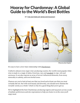 Hooray for Chardonnay: a Global Guide to the World’S Best Bottles