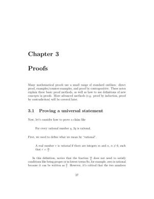 Chapter 3 Proofs