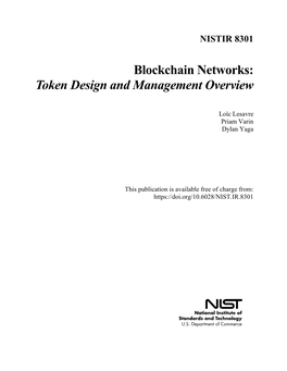 Blockchain Networks: Token Design and Management Overview
