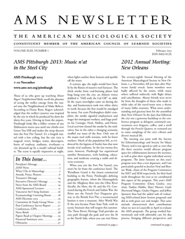 AMS Newsletter February 2013