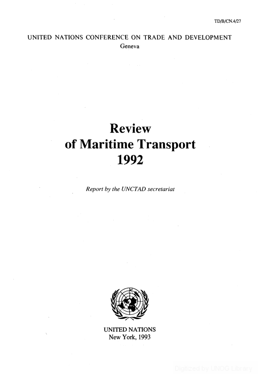 Review of Maritime Transport 1992