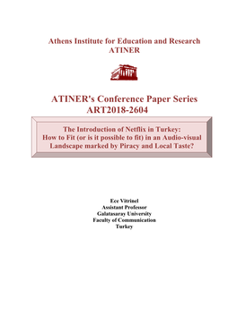 ATINER's Conference Paper Series ART2018-2604