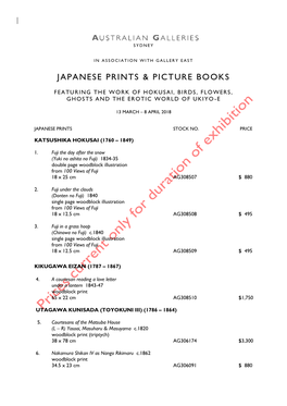 Japanese Prints & Picture Books