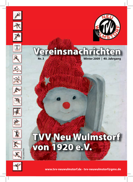 TVV Neu Wulmstorf Von 1920 E.V. Vereinsnachrichten