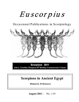 Scorpions in Ancient Egypt
