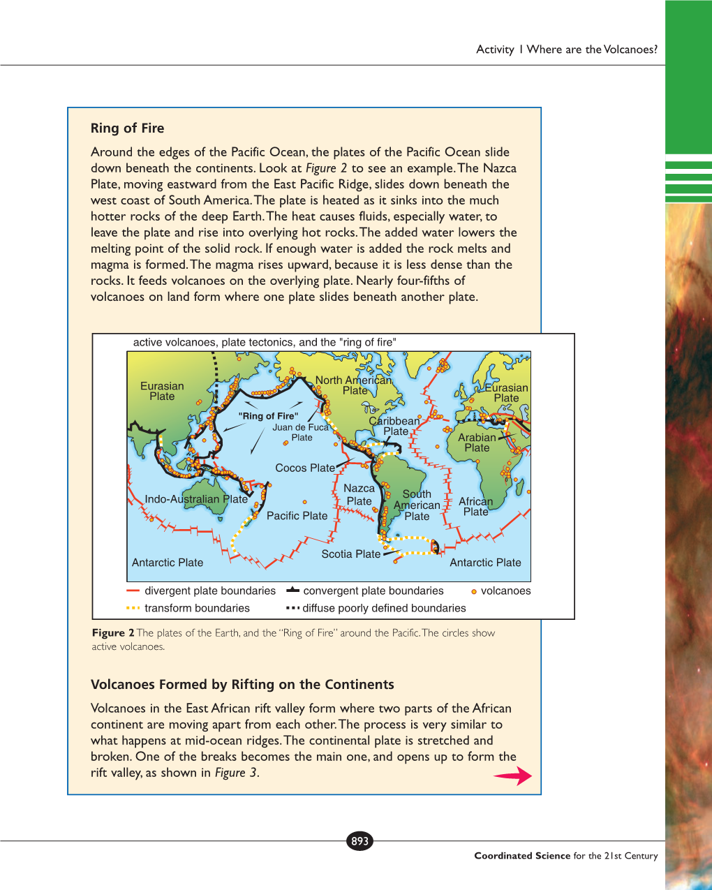 Active Volcanoes, Plate Tectonics, and the “Ring of Fire,”