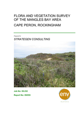 Flora and Vegetation Survey of the Mangles Bay Area Cape Peron, Rockingham