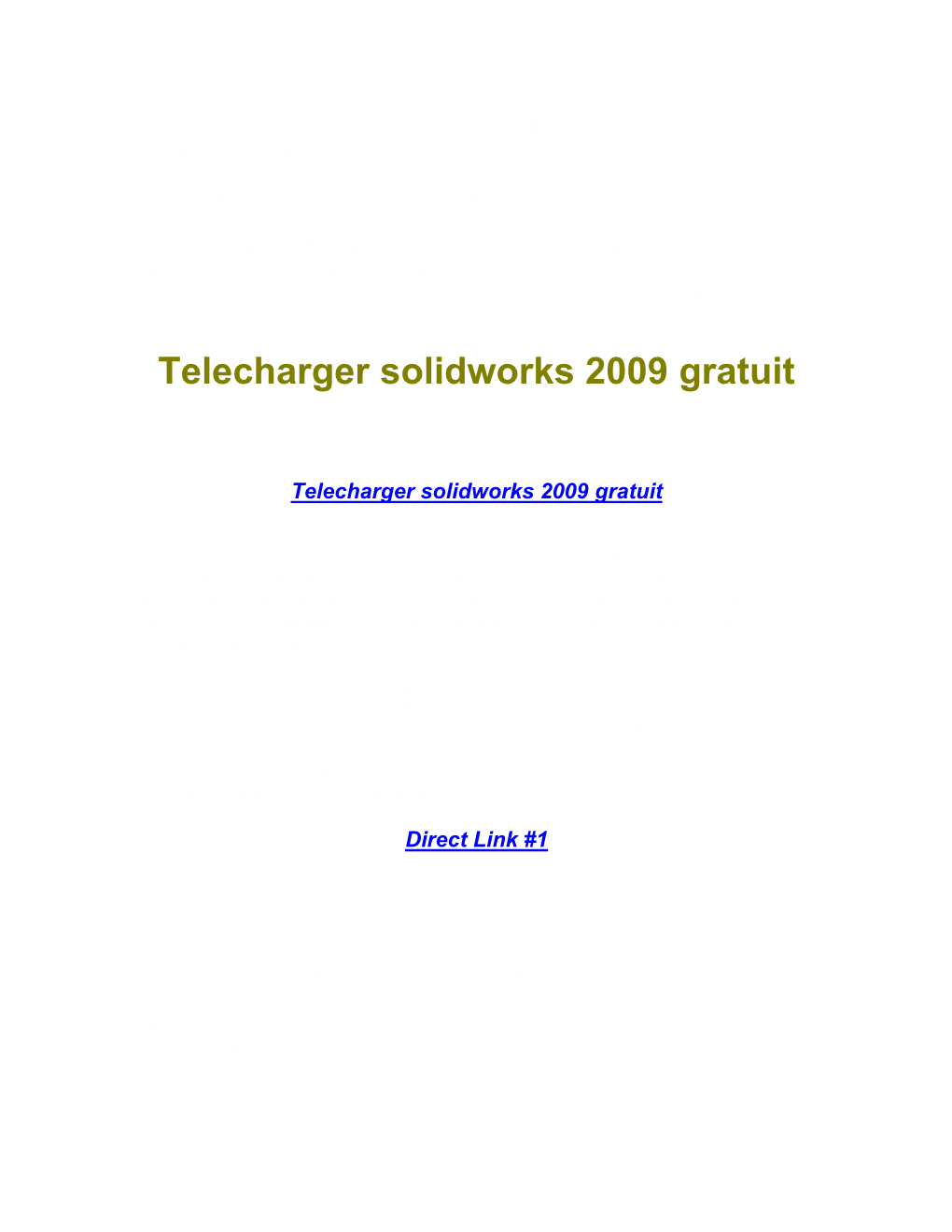 Telecharger Solidworks 2009 Gratuit