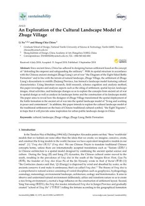 An Exploration of the Cultural Landscape Model of Zhuge Village