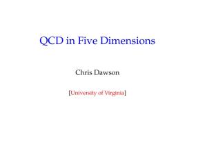 QCD in Five Dimensions