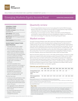 Emerging Markets Equity Income Fund MARKETING COMMUNICATION