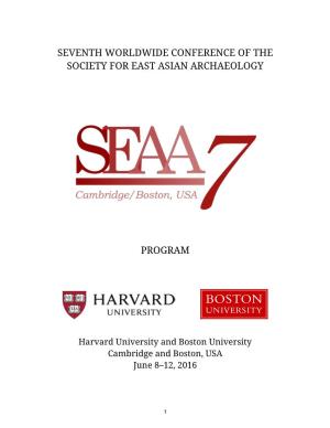 Seventh Worldwide Conference of the Society for East Asian Archaeology