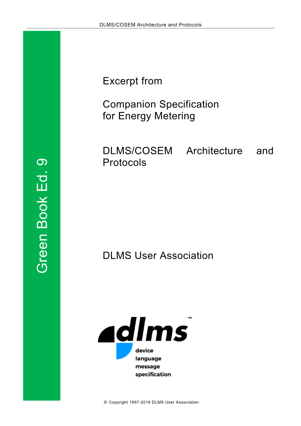 DLMS/COSEM Architecture and Protocols